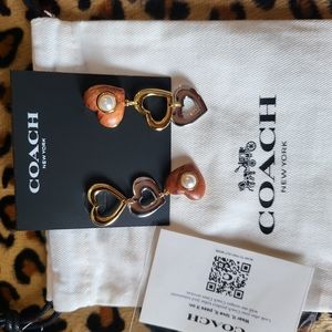 Coach - Heart ❤️ Trio Earrings